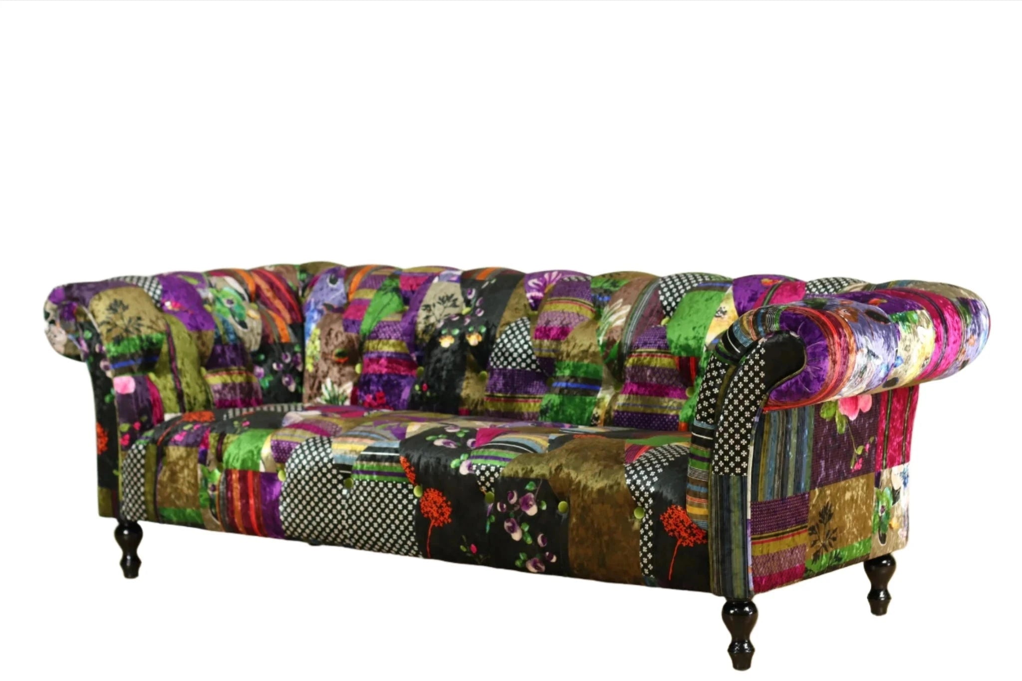 Chesterfield Patchwork 3 Seater Sofa