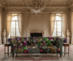 Chesterfield Patchwork 3 Seater Sofa