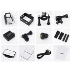 Hoco Bike Camera HD 1080P/30FPS Sports Camera w/ 30M Waterproof, Front & Back Dual Screen