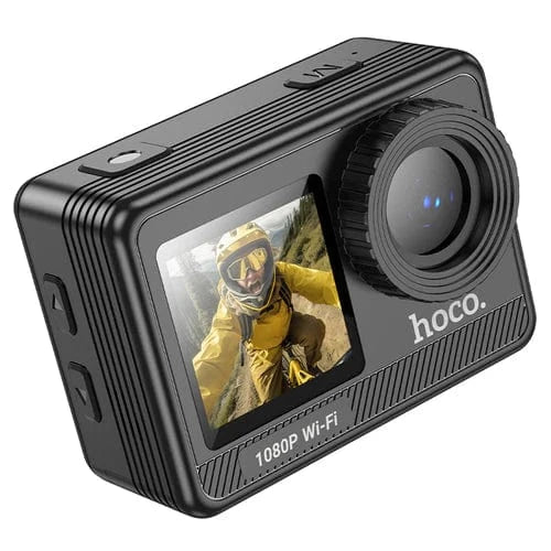 Hoco Bike Camera HD 1080P/30FPS Sports Camera w/ 30M Waterproof, Front & Back Dual Screen