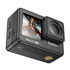 Hoco Bike Camera Sports Camera - Stabilization Anti Shake, 30M Waterproof, Front & Back Dual Screen