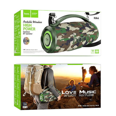 Hoco Bluetooth Speaker 40W High Power Bluetooth Speaker w/ FM, USB, MicroSD, Aux Multi Inputs