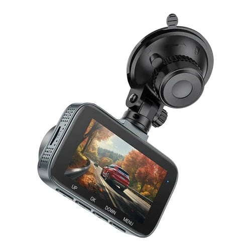 Hoco Car Accessories Dash Cam for Car w/ 3 inch IPS HD Display, 1080P/30FPS Camera, Sturdy Windshield Fit