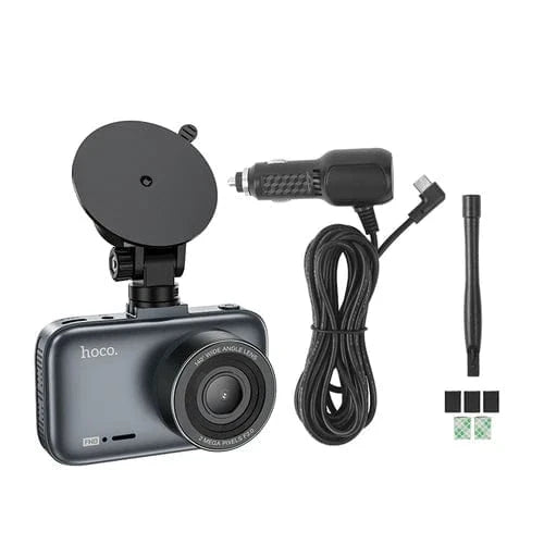 Hoco Car Accessories Dash Cam for Car w/ 3 inch IPS HD Display, 1080P/30FPS Camera, Sturdy Windshield Fit