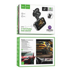 Hoco Car Accessories Front and Rear Dash Cam for Car w/ 3 inch IPS HD Display,1080P/30FPS Camera