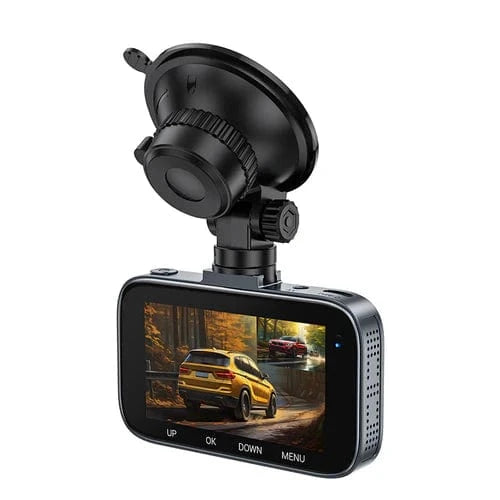 Hoco Car Accessories Front and Rear Dash Cam for Car w/ 3 inch IPS HD Display,1080P/30FPS Camera