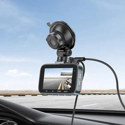 Hoco Car Accessories Front and Rear Dash Cam for Car w/ 3 inch IPS HD Display,1080P/30FPS Camera