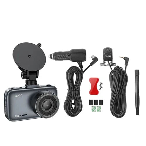 Hoco Car Accessories Front and Rear Dash Cam for Car w/ 3 inch IPS HD Display,1080P/30FPS Camera