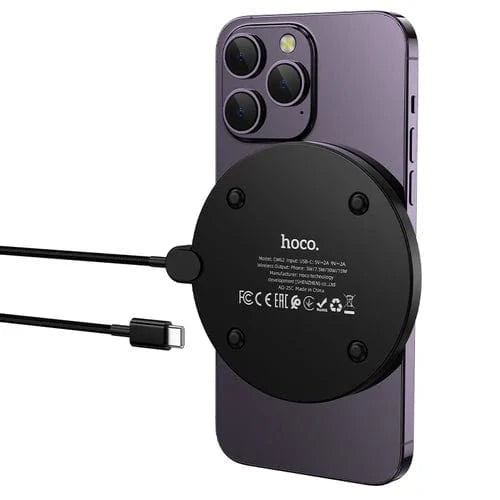 Hoco Car Charger 15W Ultra Thin 2 in 1 Wireless Charger w/ LED Charge Status Display