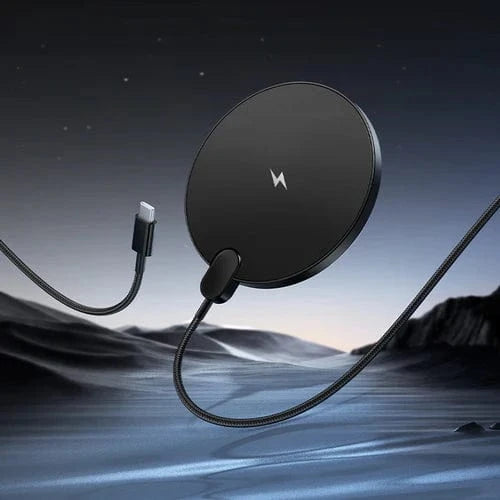 Hoco Car Charger 15W Ultra Thin 2 in 1 Wireless Charger w/ LED Charge Status Display