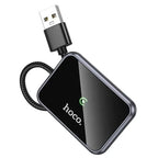 Hoco Car Charger Wireless Adaptor for Apple Car Play w/ USB-A & USB-C Plug