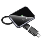 Hoco Car Charger Wireless Adaptor for Apple Car Play w/ USB-A & USB-C Plug