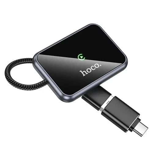 Hoco Car Charger Wireless Adaptor for Apple Car Play w/ USB-A & USB-C Plug
