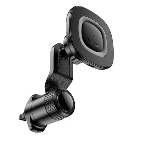 Hoco Car Phone Holder 15W Magnetic Wireless Charging Phone Holder for Air Vent w/ Hook Locking