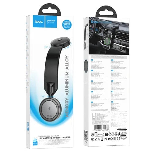 Hoco Car Phone Holder 15W Magnetic Wireless Charging Phone Holder for Dashboard