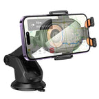 Hoco Car Phone Holder 15W Wireless Charging Phone Holder for Windshield & Dashboard w/ Transparent Design