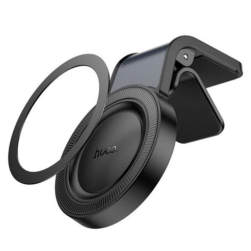 Hoco Car Phone Holder L-Shape Air Vent Magnetic Phone Holder w/ Ring Magnet