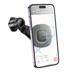Hoco Car Phone Holder Magnetic Air Vent Phone Holder w/ Ring Magnet, Hook Locking