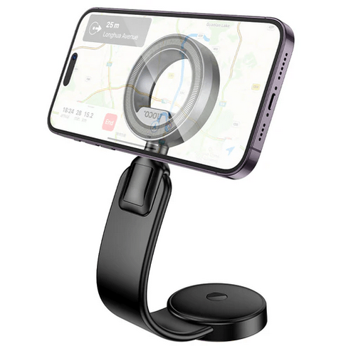 Hoco Car Phone Holder Magnetic Dashboard Phone Holder w/ Memory Alloy, 360 Rotation, Ring Magnet