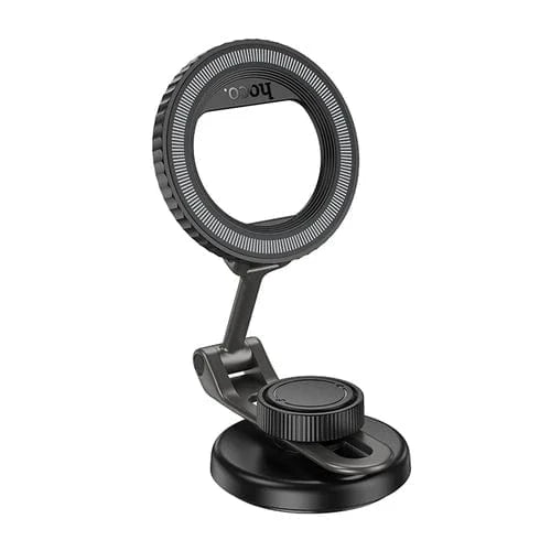 Hoco Car Phone Holder Magnetic Dashboard Phone Holder w/ Ring Magnet, Foldable Design