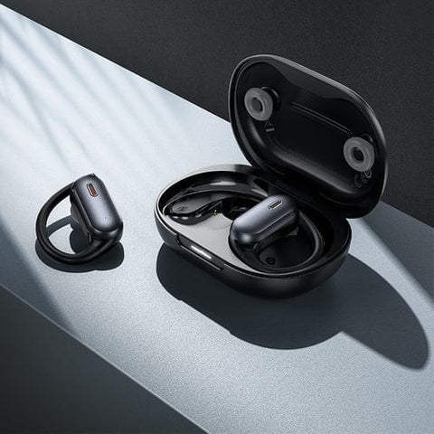 Hoco Earphone Open Ear TWS Earbud w/ Ear Hook, ANC+ENC Noise Cancellation