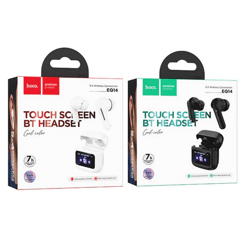 Hoco Earphone TWS Earbud w/ LCD Touch Screen, 7 Hours