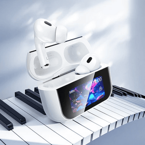 Hoco Earphone TWS Earbud w/ LCD Touch Screen, ANC Noise Cancelling, 4 Hours