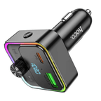 Hoco FM Kit 30W FM Car Kit with PD+QC, RGB Light