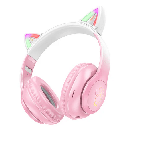 Hoco Headphone Bluetooth Cat Ear Headset w/ LED Light