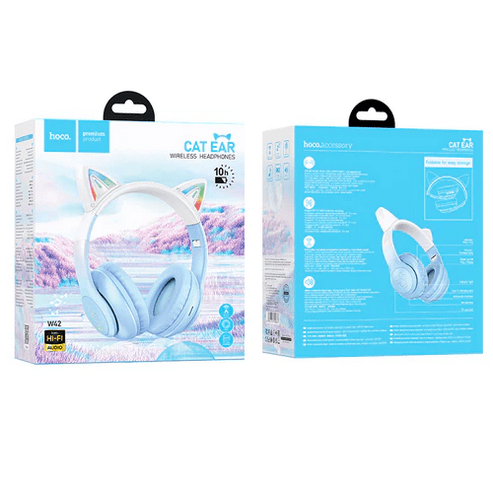 Hoco Headphone Bluetooth Cat Ear Headset w/ LED Light