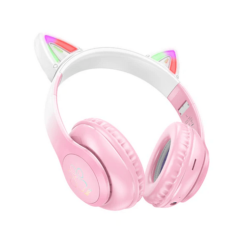 Hoco Headphone Bluetooth Cat Ear Headset w/ LED Light