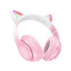 Hoco Headphone Bluetooth Cat Ear Headset w/ LED Light