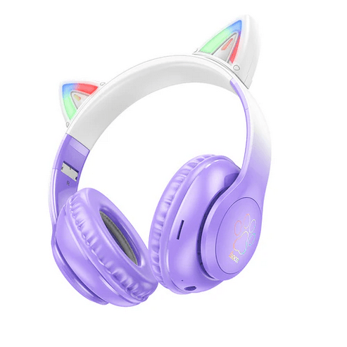 Hoco Headphone Bluetooth Cat Ear Headset w/ LED Light