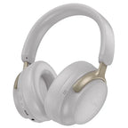 Hoco Headset Grey Premium Bluetooth Headset w/ 90 Hours, ANC Noise Cancelling, Light Weight Comfort Fit