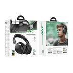 Hoco Headset Premium Bluetooth Headset w/ 90 Hours, ANC Noise Cancelling, Light Weight Comfort Fit