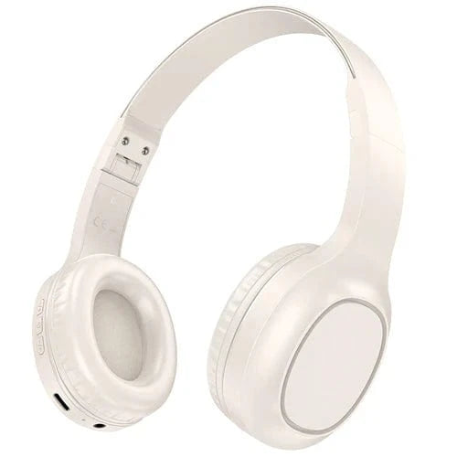 Hoco Headset White Bluetooth Headset w/ 20 Hours, Bluetooth 5.3