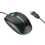Hoco Keyboard & Mouse Wired Gaming Mouse w/ 2400 DPI, LED Light