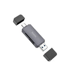 Hoco Memory Card USB 2.0 Memory Card Reader with USB-A / USB-C Dual Plug