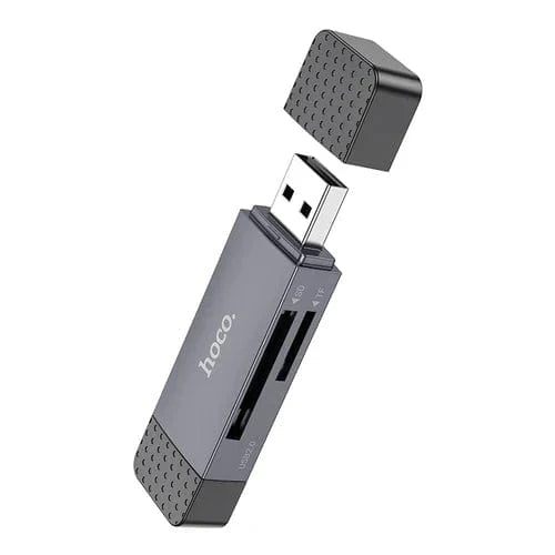 Hoco Memory Card USB 2.0 Memory Card Reader with USB-A / USB-C Dual Plug