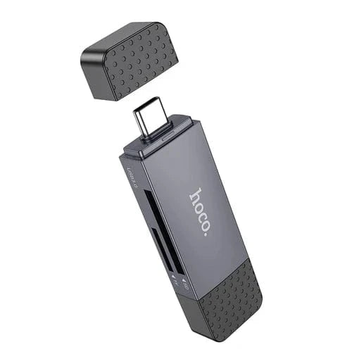 Hoco Memory Card USB 2.0 Memory Card Reader with USB-A / USB-C Dual Plug