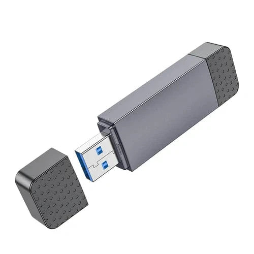 Hoco Memory Card USB 2.0 Memory Card Reader with USB-A / USB-C Dual Plug