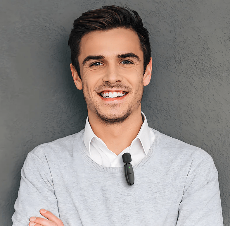 Hoco Microphone Dual Wireless Digital Microphone w/ Lightning & Type C Dual Connector