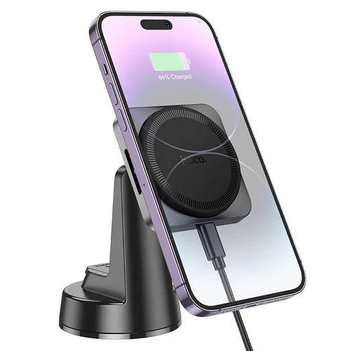 Hoco mobile phone accessories 15W Magnetic Wireless Fast Charging Phone Holder for Dashboard