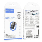 Hoco mobile phone accessories 2 in 1 OTG Adaptor w/ Lightning & USB-C male to USB-A female, Plug and Play, Data Transfer
