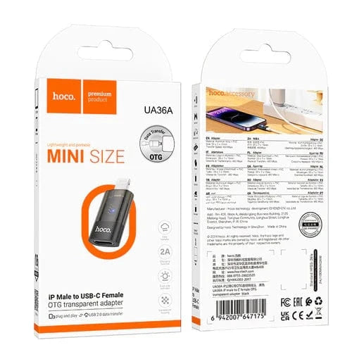 Hoco mobile phone accessories OTG Adaptor w/ Plug and Play, Data Transfer