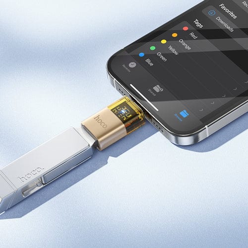 Hoco mobile phone accessories OTG Adaptor w/ Plug and Play, Data Transfer