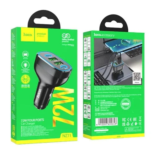 Hoco mobile phone accessories Super Fast Car Charger - 72W