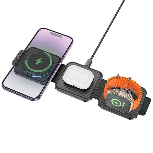 Hoco mobile phone accessories Wireless Fast Charger -15W 3-in-1