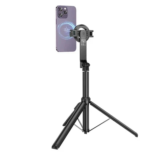 Hoco Selfie Stick Premium Bluetooth Selfie Stick w/ 1.5m Tripod, V5.2 Remote, Magnetic Phone Holder