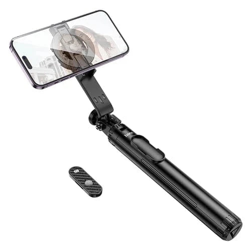 Hoco Selfie Stick Premium Bluetooth Selfie Stick w/ 1.5m Tripod, V5.2 Remote, Magnetic Phone Holder